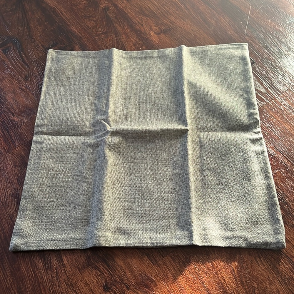 Grey pillow case